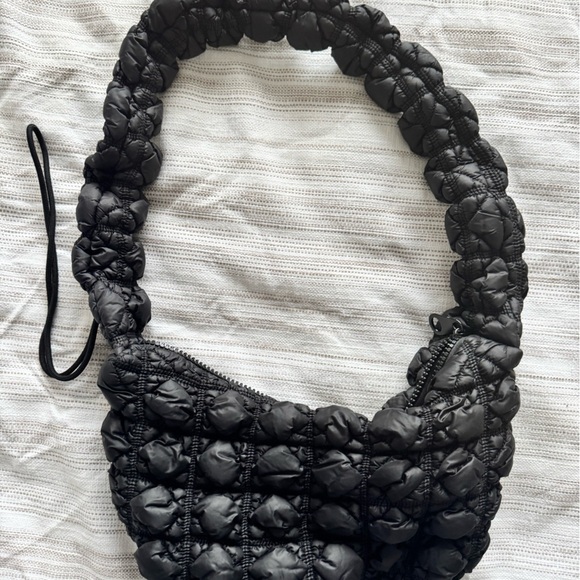 Black Crossbody Shoulder Bag Adjustable Strap - Picture 2 of 12